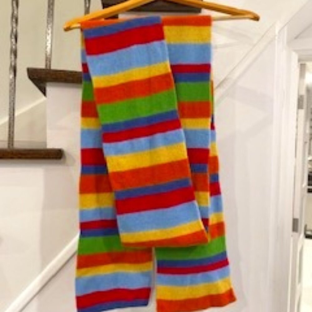 Like New Portolano wool/angora scarf multicolor